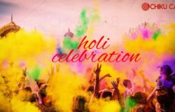 holi celebration in India with Chiku Cab