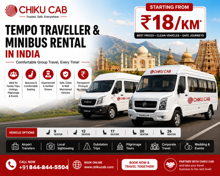 Tempo Traveller and Minibus