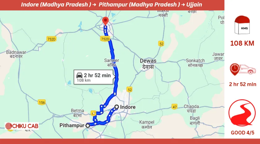 Indore to Ujjain