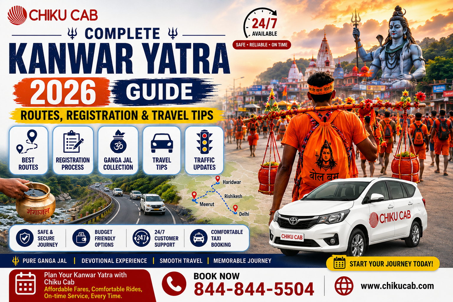Complete Kanwar Yatra 2026 Guide: Routes, Registration & Travel Tips