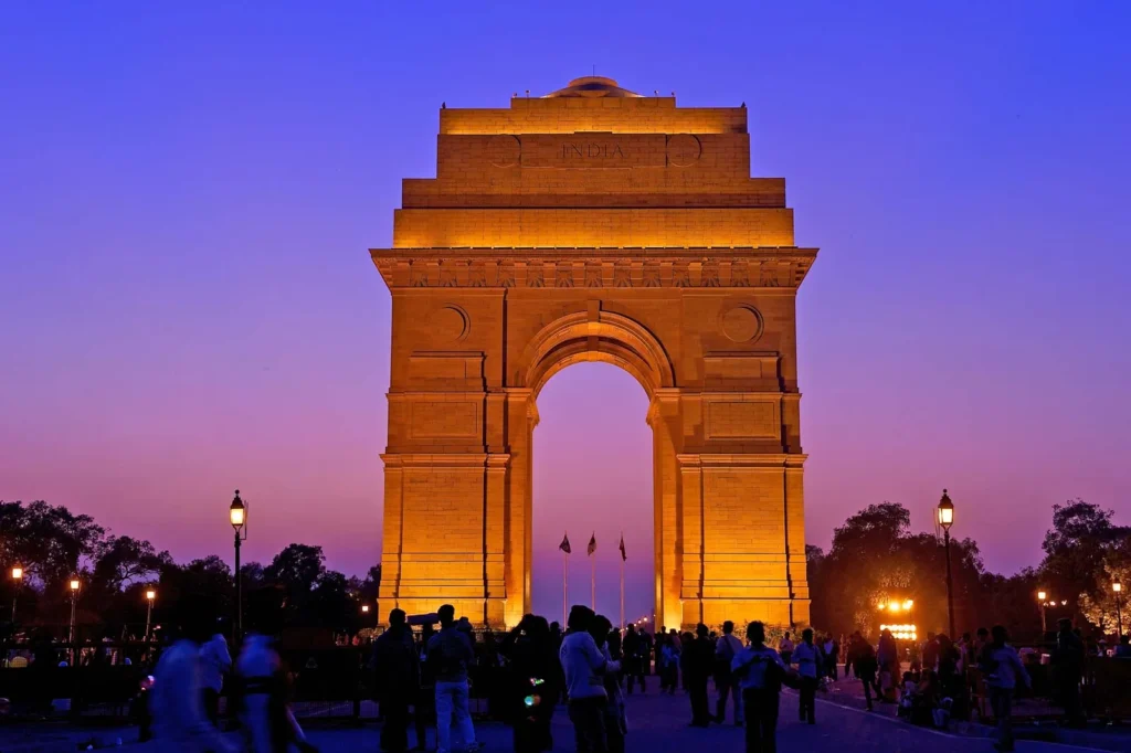 India Gate At Night