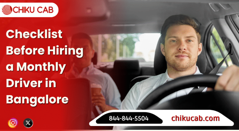 Hiring a Monthly Driver in Bangalore