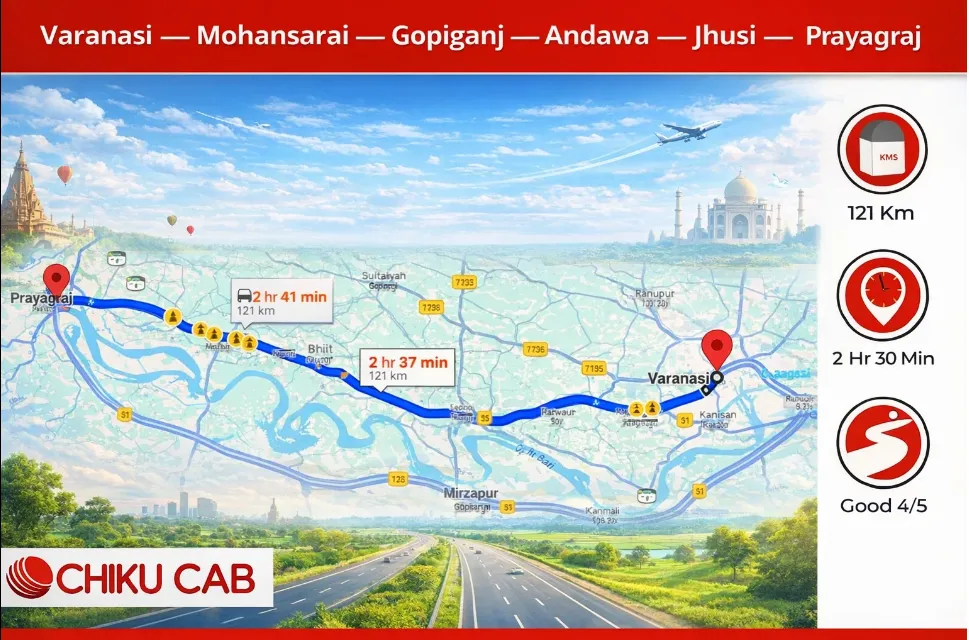 Varanasi to Magh Mela Prayagraj