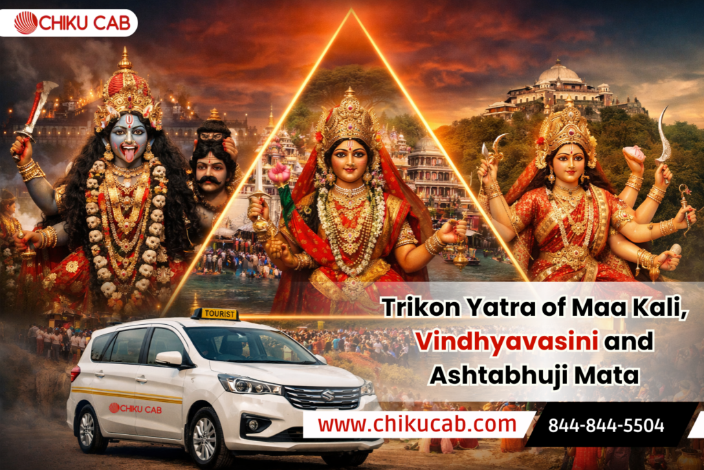 Trikon Yatra of Maa Kali, Vindhyavasini and Ashtabhuji Mata