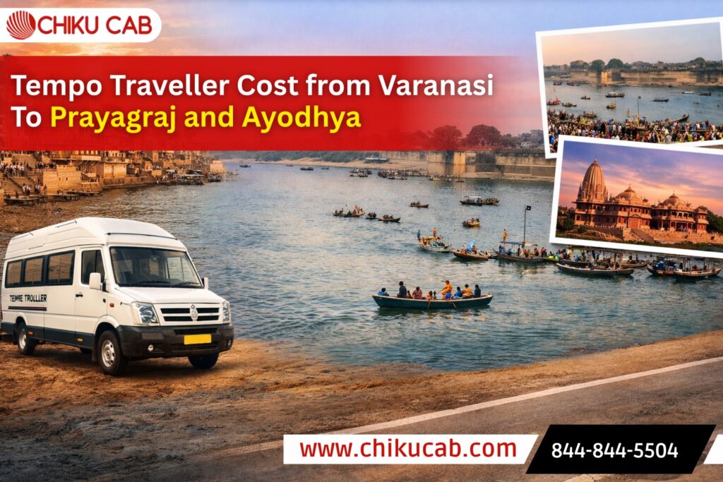 Tempo Traveller Cost from Varanasi To Prayagraj and Ayodhya