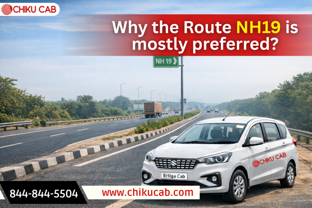 Why the Route NH19 is mostly preferred?