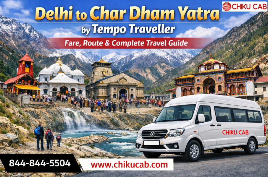 Delhi to Char Dham Yatra by Tempo Traveller