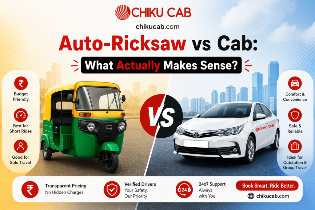 Auto-Ricksaw vs Cab What Actually Makes Sense