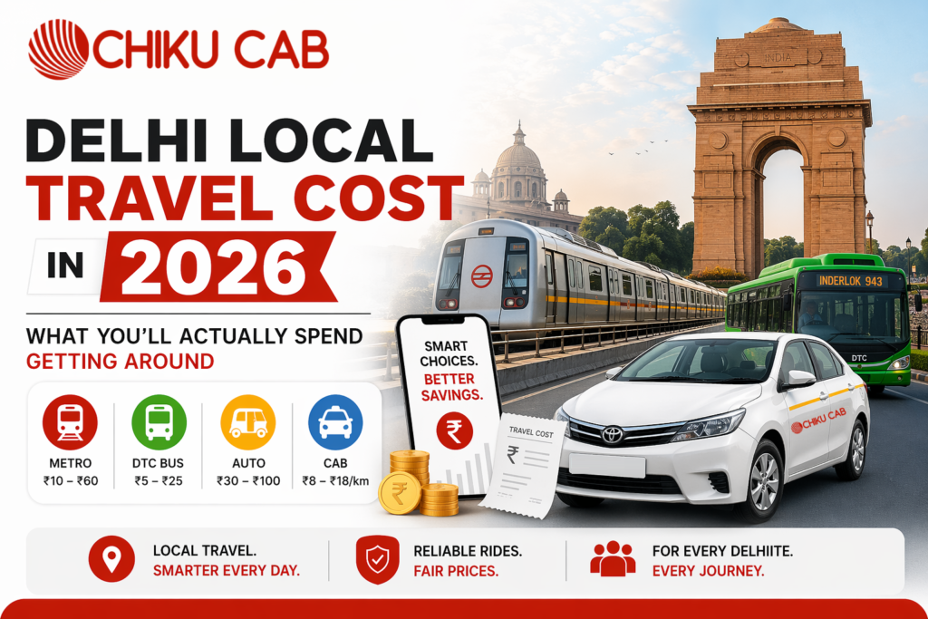 Delhi Local Travel Cost in 2026 What You’ll Actually Spend Getting Around