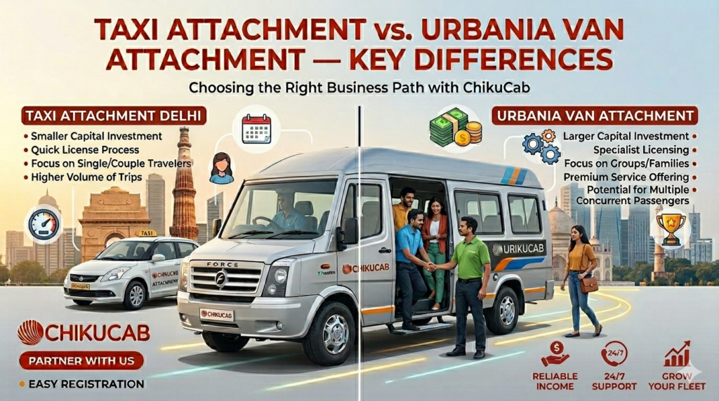 Taxi Attachment Delhi vs. Urbania Van Attachment