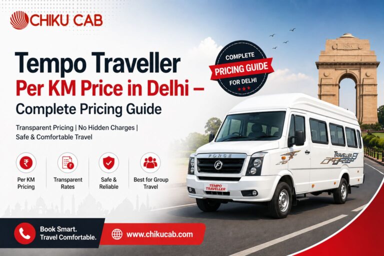 Tempo Traveller Per KM Price in Delhi – Complete Pricing Guide