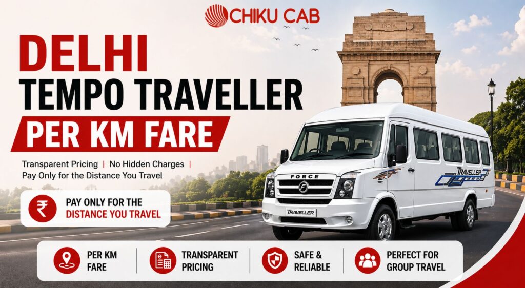 Delhi Tempo Traveller Per KM Fare