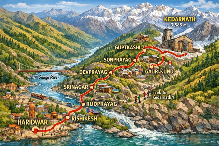 hardiwar to kedarnath route