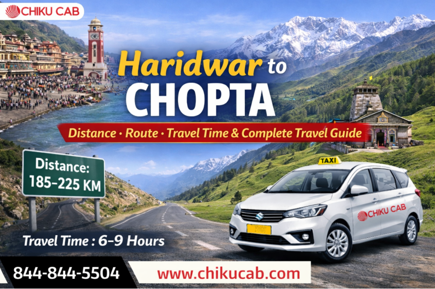 Haridwar to Chopta Distance