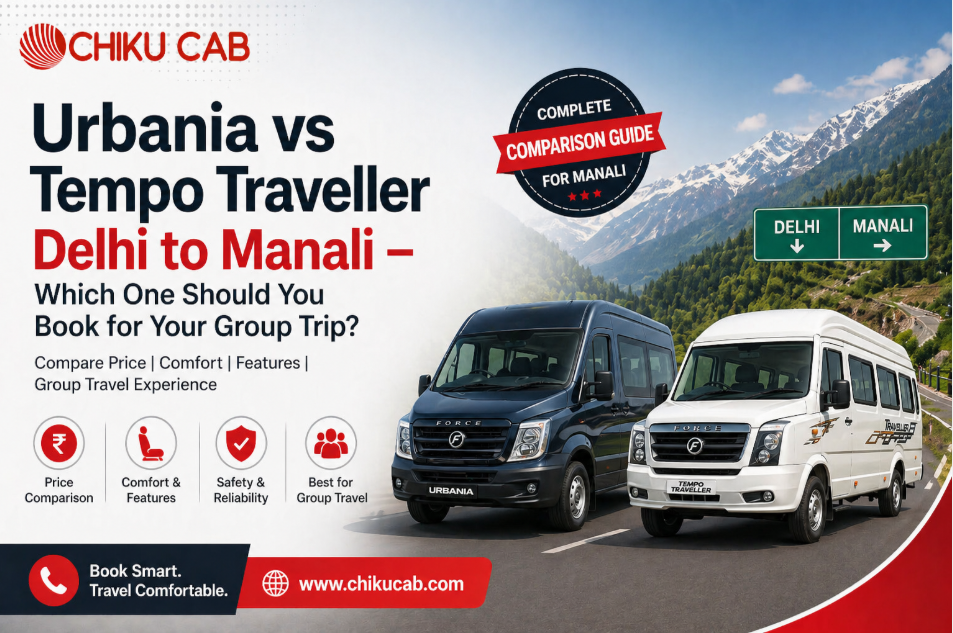 Urbania vs Tempo Traveller Delhi to Manali