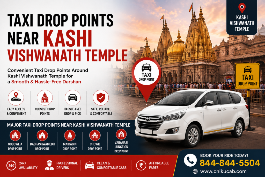 Taxi Drop Points Near Kashi Vishwanath Temple