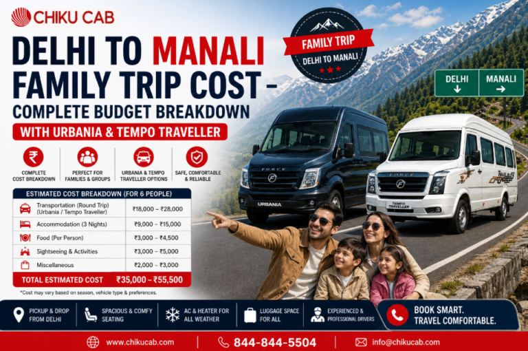 Delhi to Manali Family Trip Cost