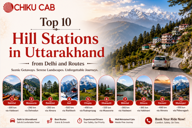 Hill Stations in Uttarakhand from Delhi