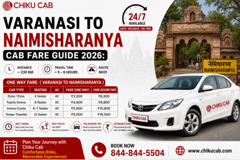 Varanasi to Naimisharanya Cab Fare
