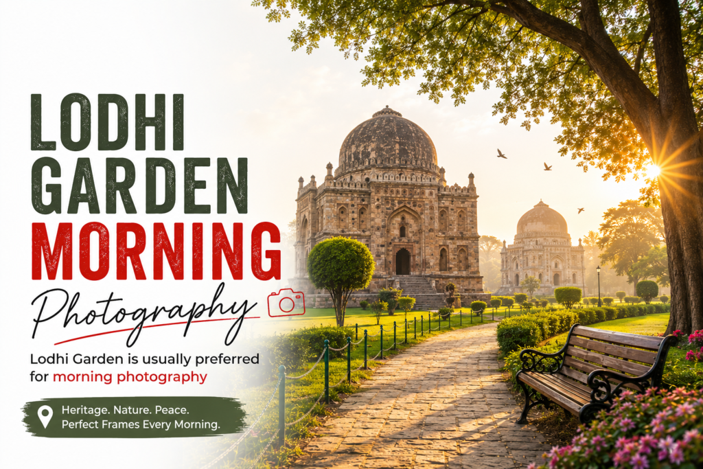 Lodhi Garden Morning Photography- Lodhi Garden is usually preferred for