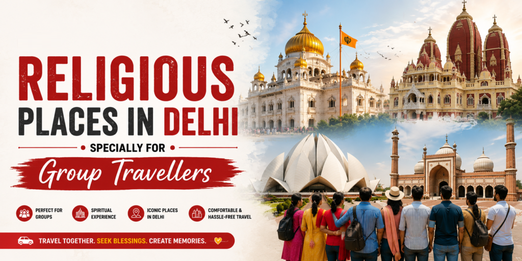 RELIGIOUS PLACES IN DELHI SPECIALLY FOR GROUP TRAVELLERS