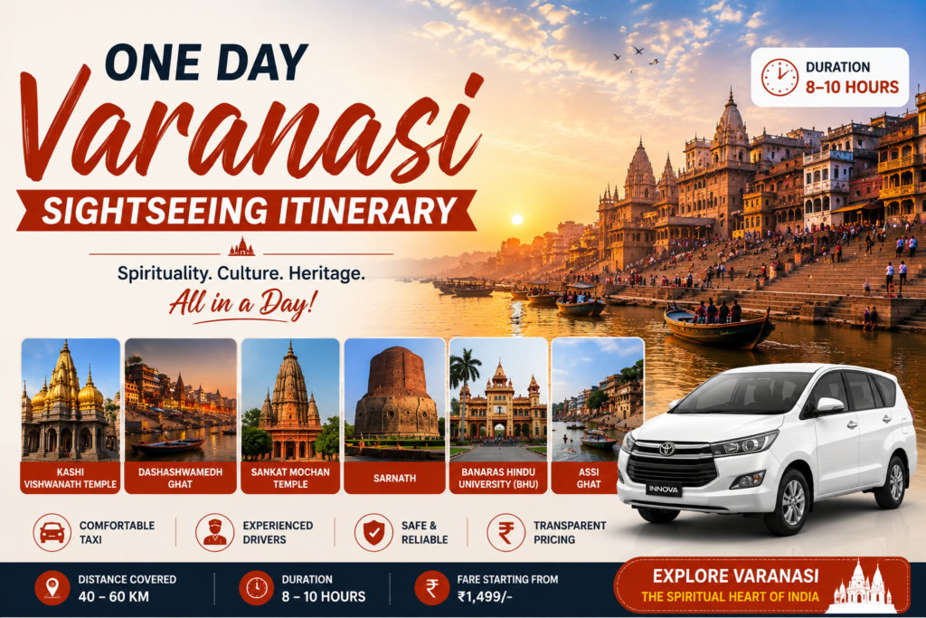 One Day Varanasi Sightseeing Itinerary
