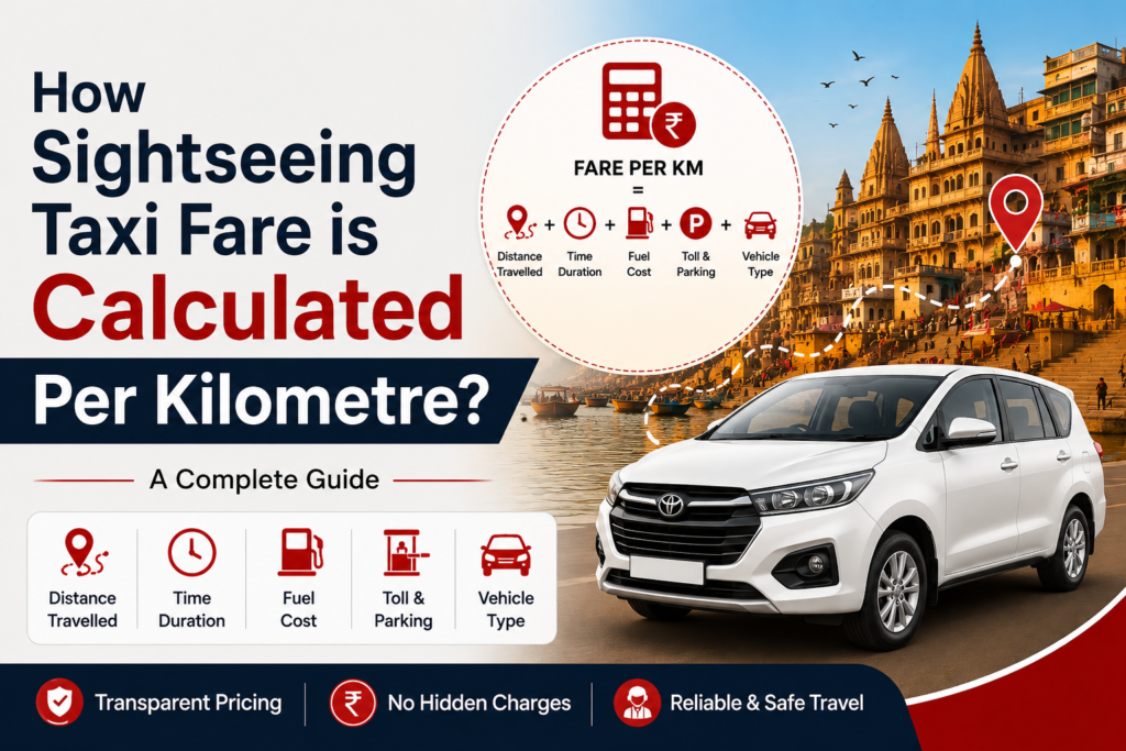How Sightseeing Taxi Fare is Calculated Per Kilometre?