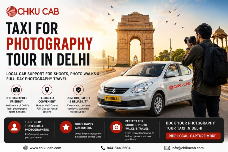 taxi for photography tour in delhi