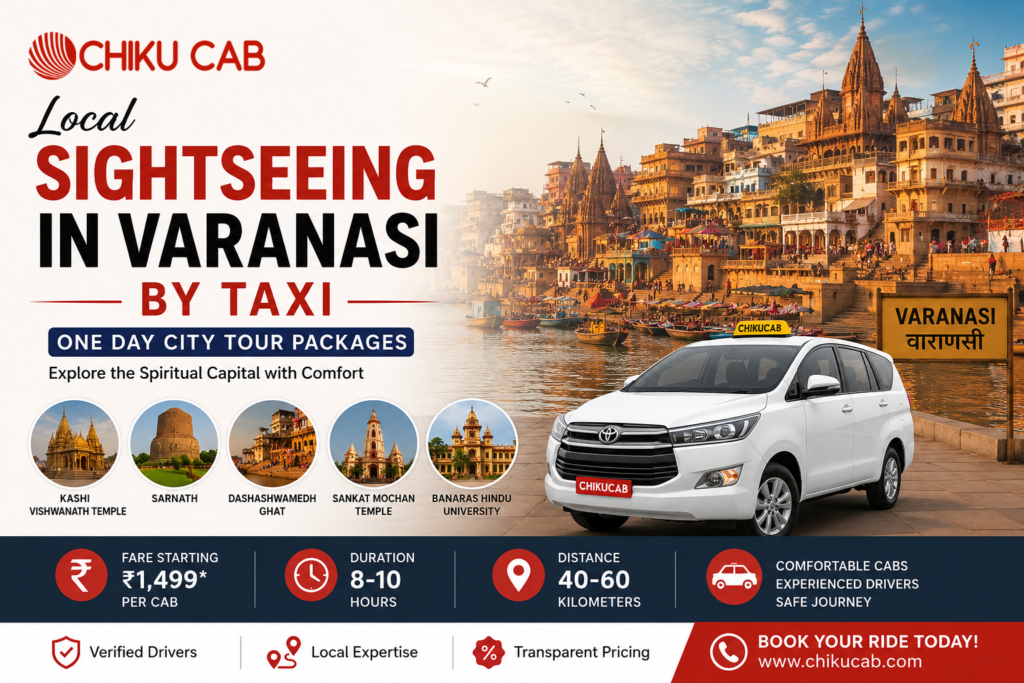 Local Sightseeing in Varanasi by Taxi – One Day City Tour Packages