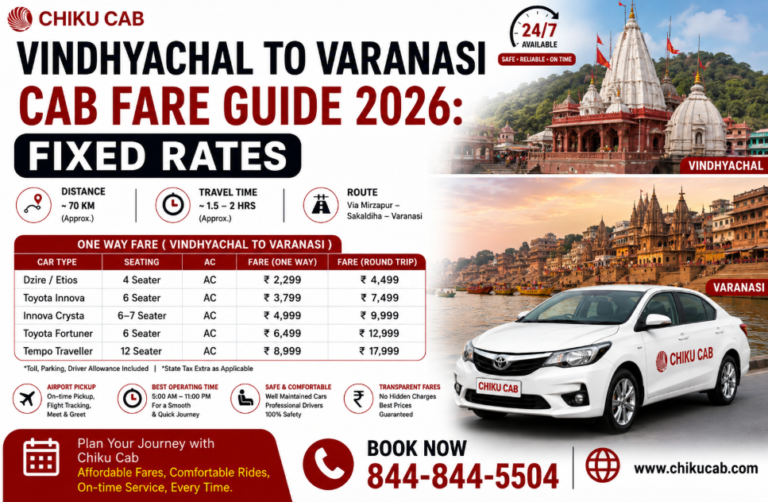 Vindhyachal to Varanasi Cab Fare