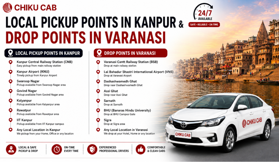 local pickup kanpur to varanasi