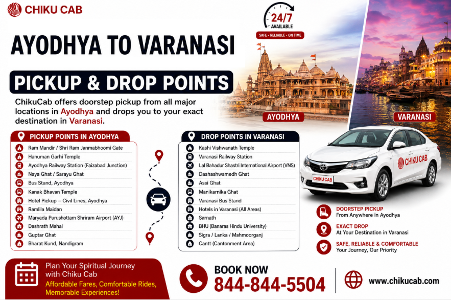 Pickup Points in Ayodhya