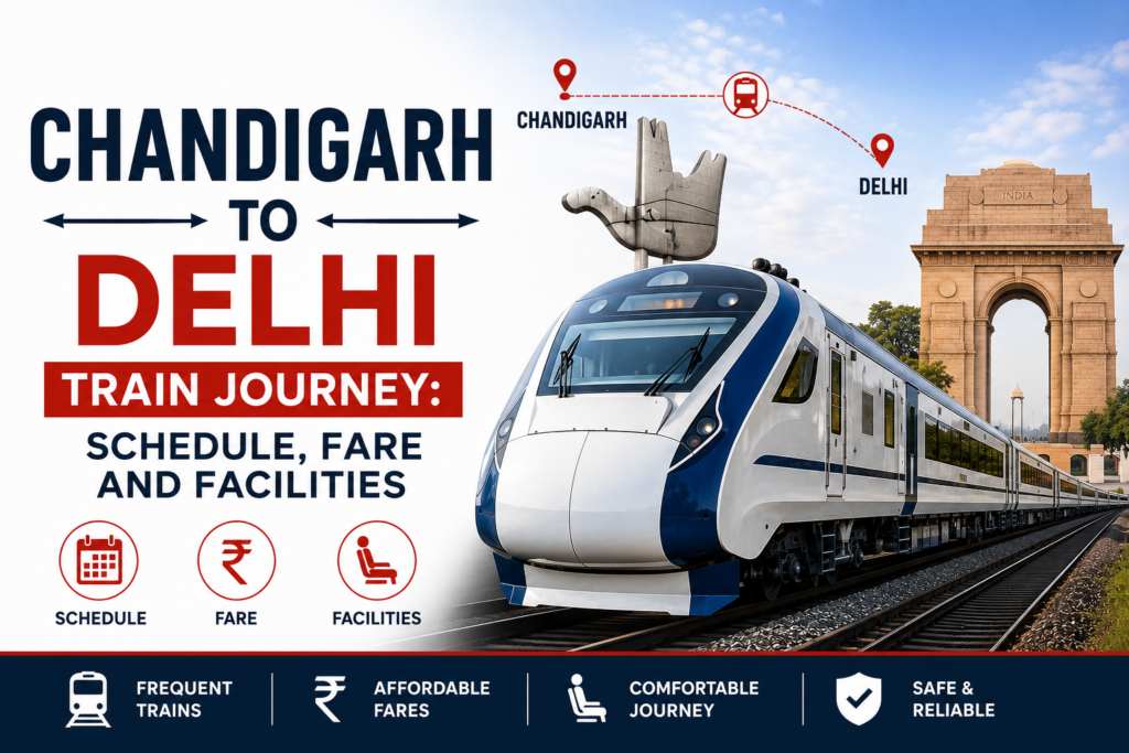 Chandigarh to Delhi Train Journey: Schedule, Fare and Facilities