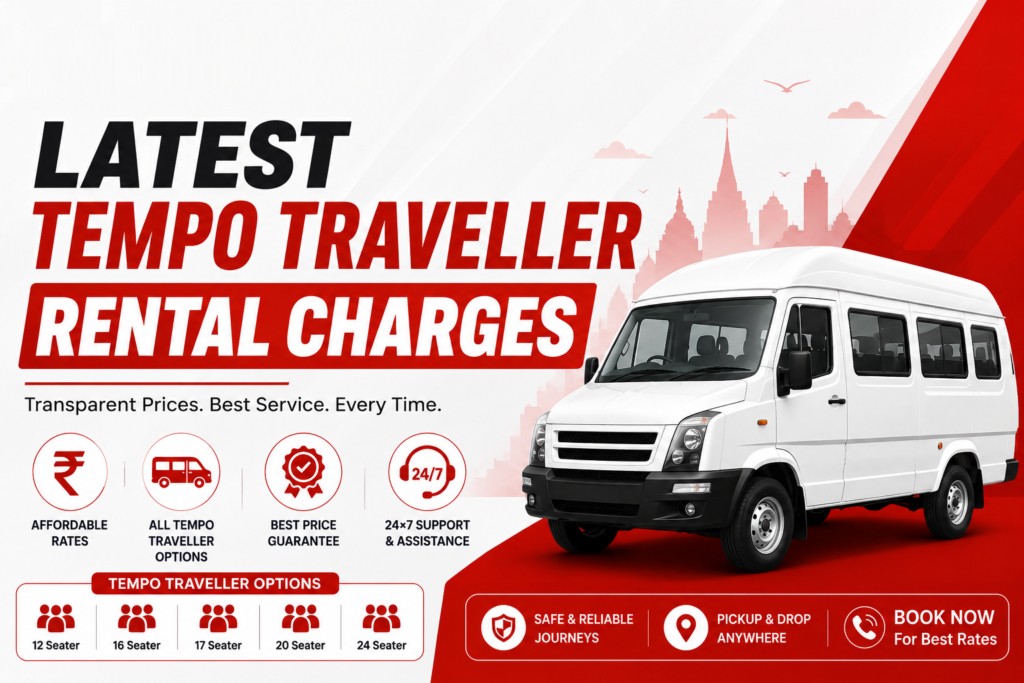 Latest Tempo Traveller Rental Charges