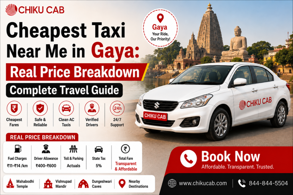 Cheapest Taxi Near Me in Gaya