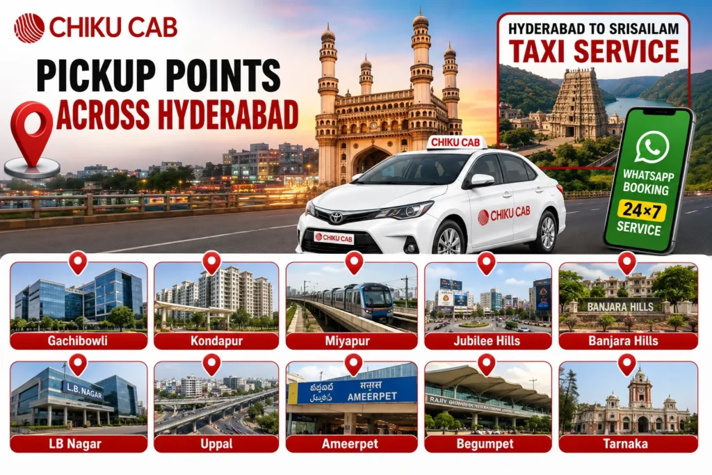 Pickup Points Across Hyderabad