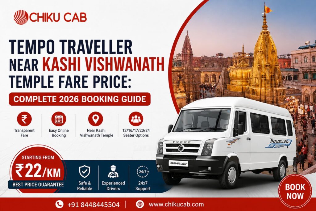 Tempo Traveller Near Kashi Vishwanath Temple Fare Price