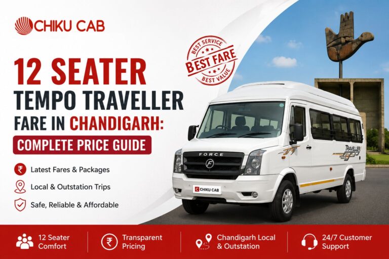 12 Seater Tempo Traveller Fare in Chandigarh: Complete Price Guide (2026)