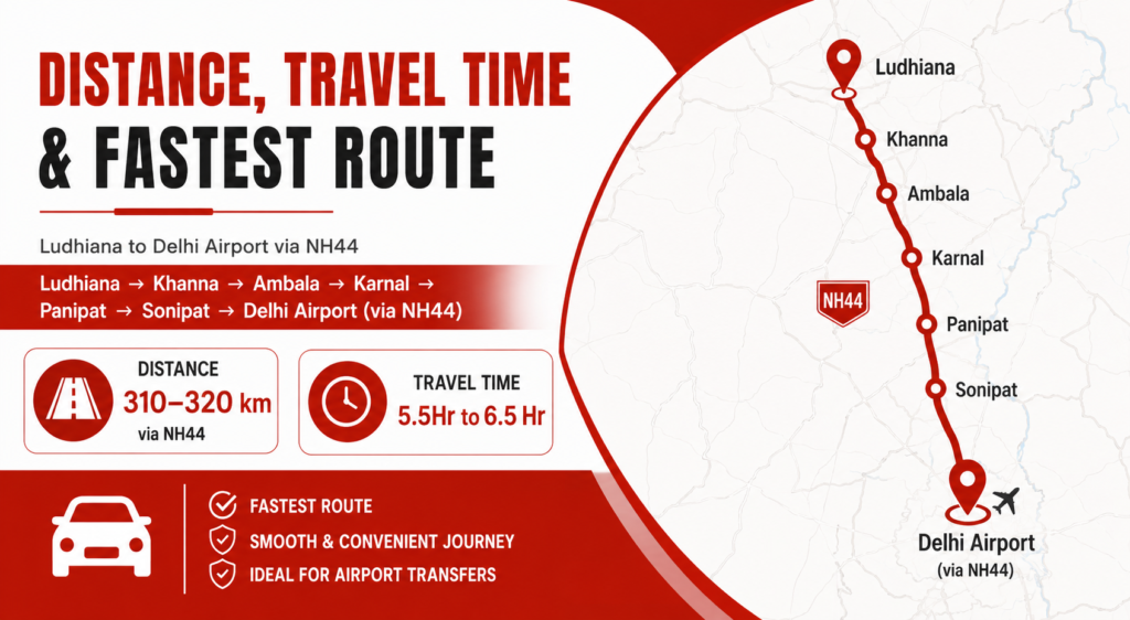 Distance, Travel Time & Fastest Route