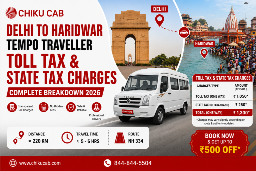 Delhi to Haridwar Tempo Traveller
