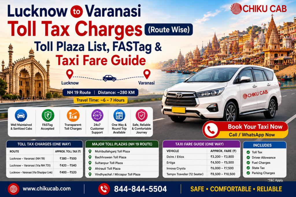 Lucknow to Varanasi Toll Tax