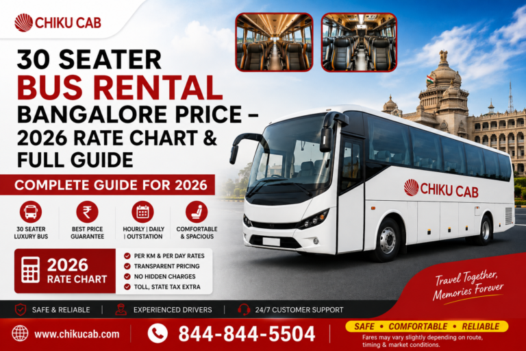 30 Seater Bus Rental Bangalore