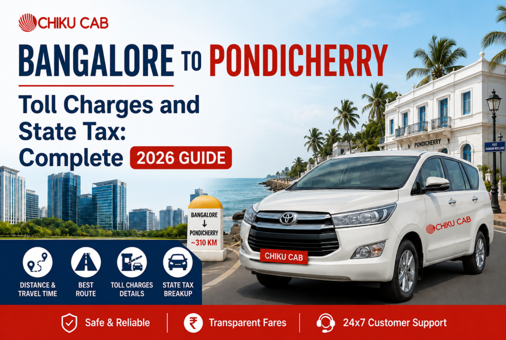 Bangalore to Pondicherry Toll Charges