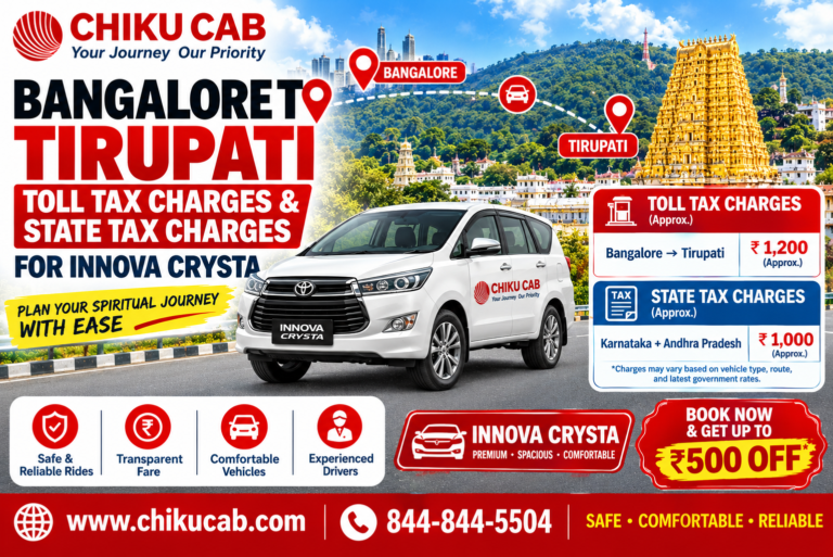 Bangalore to Tirupati Toll Tax Charges