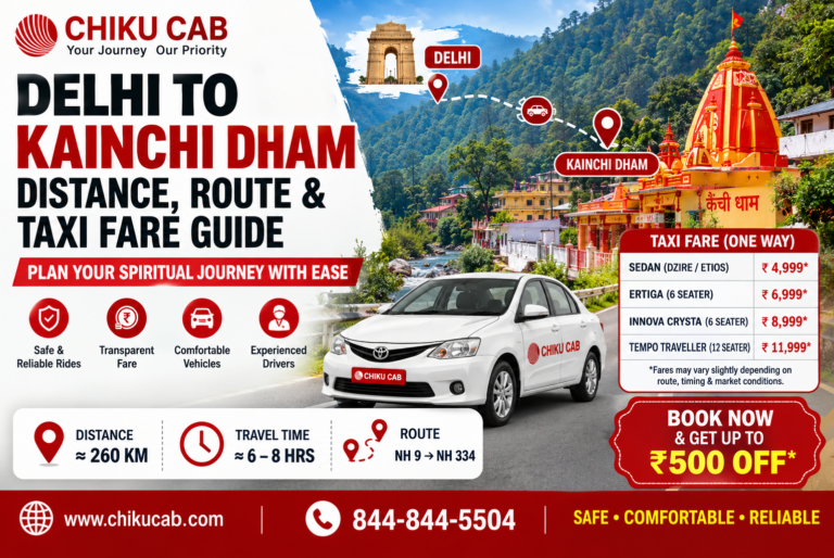 Delhi to Kainchi Dham Distance