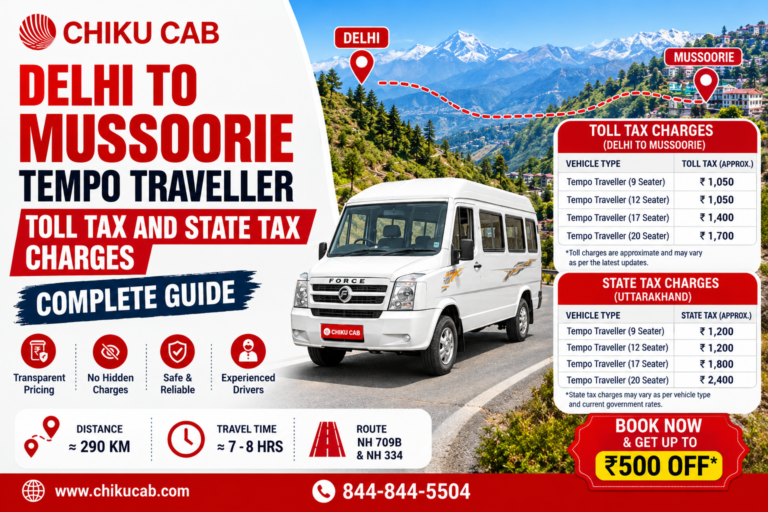 Delhi to Mussoorie Tempo Traveller