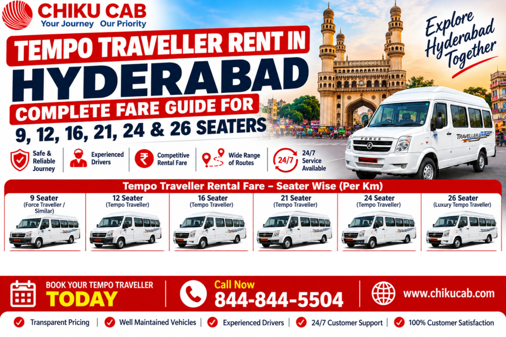 Tempo Travellers Rent in Hyderabad