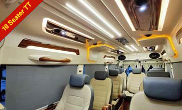 16 Seater Luxury Tempo Traveller